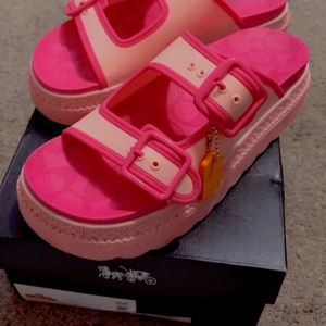 Lucy Rubber Sandals by Coach